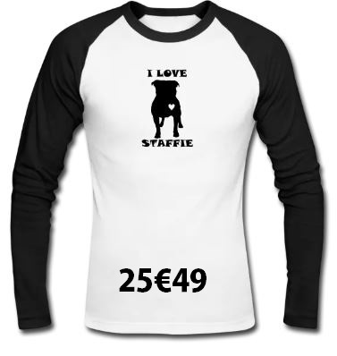 t shirt staffie