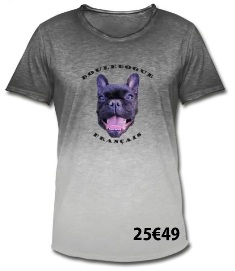 t shirt bouledogue français